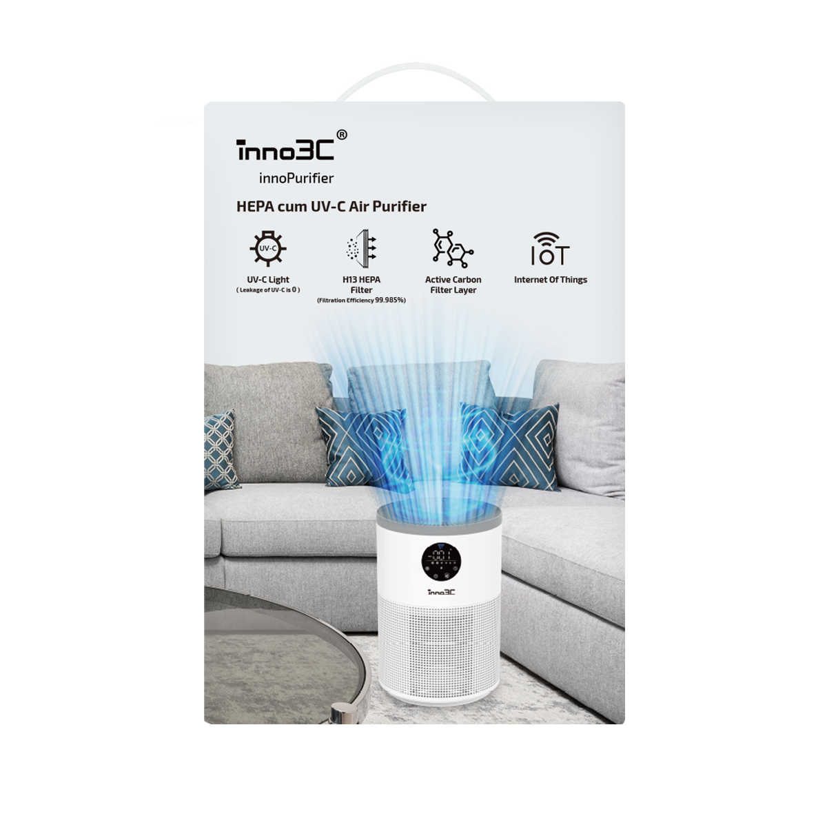 inno3C i-DAP8 HEPA cum UV-C 空氣淨化器, , large image number 0